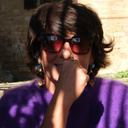 Złocone kolczyki z niiebieskim, białym i czanymi kryształami. DZIEWIĄTA PLANETA