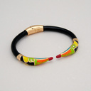 Pozłacana bransoletka z głowami tukanów z cyrkoniami. DZIÓBEK W DZIÓBEK