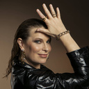 Podwójna pozłacana obrączka z kryształkami. PASSO DOBLE