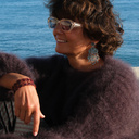 Kolczyki a la żyrandole z kryształami w błękicie. SALA DA BALLO