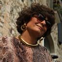 Pozłacany naszyjnik typu choker na łańcuszku tubogas. ITALO DISCO