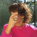 Duży pozłacany pierścionek inspirowany konwaliami. MOJEJ UKOCHANEJ