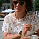 Sztywny naszyjnik z dwiema głowami żyraf z cyrkoniami. LUSTRZANE ODBICIE