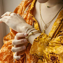 TO THE SUN. Ring with a real flower