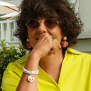 Wiszące kolczyki kule z kwiatkami w różnych kolorach. BUKIET ZMYSŁÓW