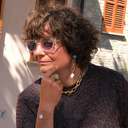 Pierścionek z turkusowym oczkiem w oprawie z łańcuszków. LAURA