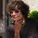 Pierścionek z turkusowym oczkiem w oprawie z łańcuszków. LAURA