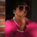 Posrebrzane kolczyki z ornamentem i szklaną perłą Majorka. BIAŁA ARYSTOKRACJA