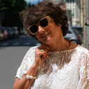 Bransoletka z dwiema białymi głowami panter z cyrkoniami. VIS-A-VIS