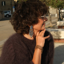 Bransoletka z modułów w ciepłym złocie z kwiatkami. MILLA FIORI