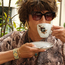 Złoty naszyjnik z zawieszką z turkusowym kamieniem. CASTEL DELL OVO