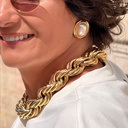 Pozłacany naszyjnik z przeplatających się rurek. MOKRA WŁOSZKA