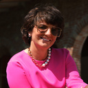 Krótki naszyjnik ze szklanych pereł Majorka i łańcucha. DWA BIEGUNY