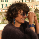 Elastyczna kobaltowa bransoletka a la koronka. CANALE GRANDE