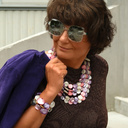 Pięciorzędowy naszyjnik z kolorowych krążków z żywicy. LATO POD PALMAMI