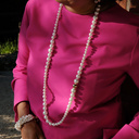 Pięciorzędowa bransoletka ze szklanych pereł Majorka. SPLECIONE UCZUCIA