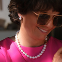 Naszyjnik ze szklanych pereł Majorka z zapięciem toggle. W OBJĘCIACH POŚWIATY