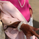 Pięciorzędowa bransoletka ze szklanych pereł Majorka. SPLECIONE UCZUCIA