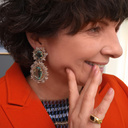 Pozłacany sygnet na mały palec z kwarcem dymnym. ENERGIA KWARCU