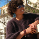 Kolczyki a la żyrandole z kryształami w błękicie. SALA DA BALLO