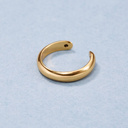 Otwarta pozłacana obrączka w kolorze Vintage Gold. PLUS MINUS