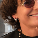 Pozłacane kolczyki w formie latającego spodka z krysztalem. GALAKTYCZNE PODRÓŻE