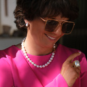 Naszyjnik ze szklanych pereł Majorka z zapięciem toggle. W OBJĘCIACH POŚWIATY