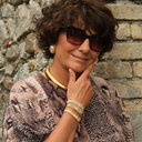 Pozłacany naszyjnik typu choker na łańcuszku tubogas. ITALO DISCO