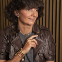 Podwójna pozłacana obrączka z kryształkami. PASSO DOBLE