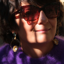 Złocone kolczyki koła z białym, morskim i szarymii kryształami. DROGA WENUS