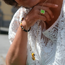 Pozłacana bransoletka z głowami tukanów z cyrkoniami. TOKI TUKANÓW