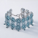 Bransoletka z modułów w delikatnym błękicie z kryształkami. GIRO IN GONDOLA