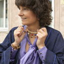 Naszyjnik z kulą ziemską na łańcuszku. MÓJ ŚWIAT