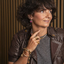 Podwójna pozłacana obrączka z kryształkami. PASSO DOBLE