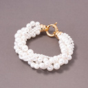 Pięciorzędowa bransoletka ze szklanych pereł Majorka. SPLECIONE UCZUCIA